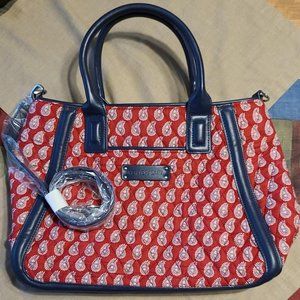 Vera Bradley Trimmed Trapeze Satchel